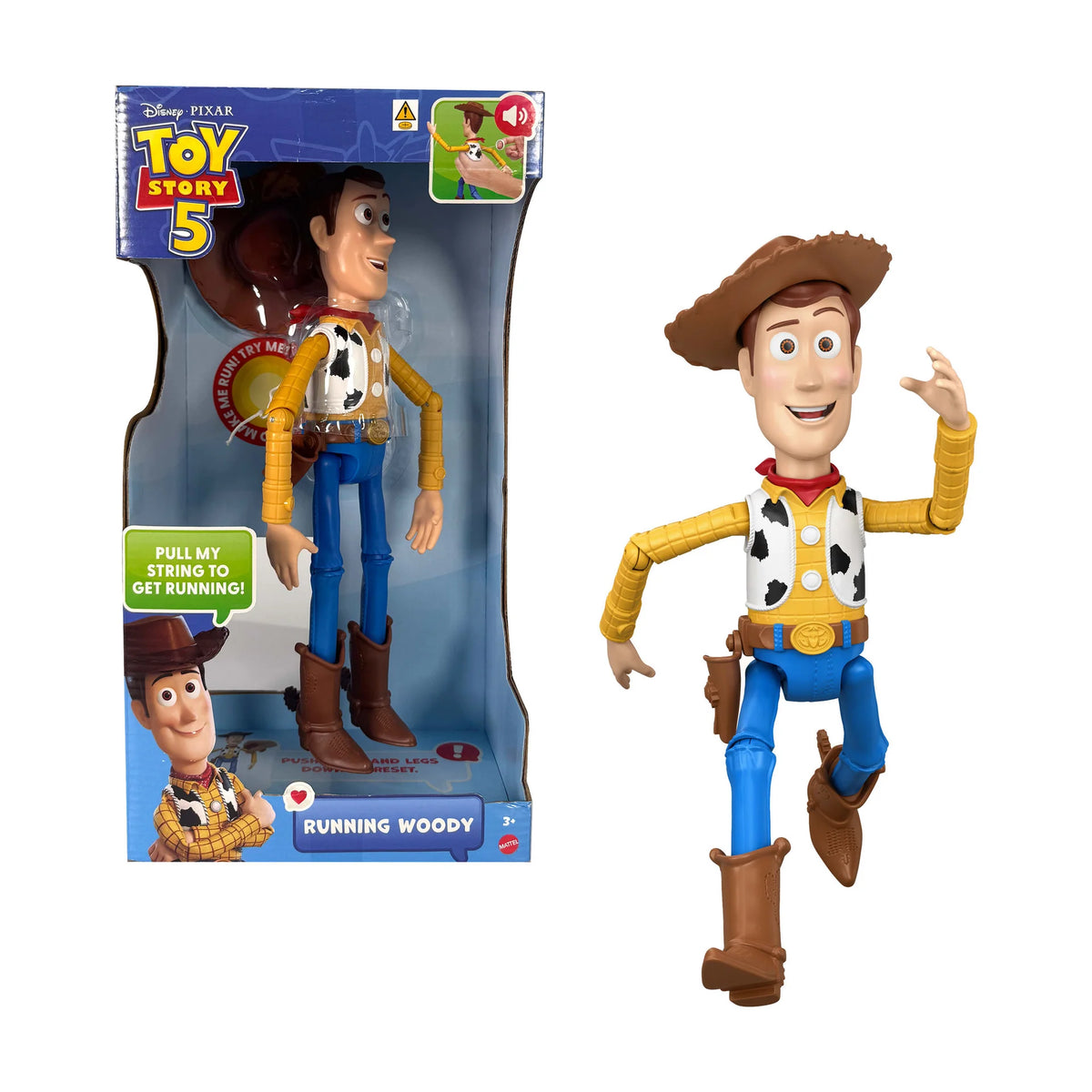 Disney Pixar toy Story 5 Running Woody 12inch Figure