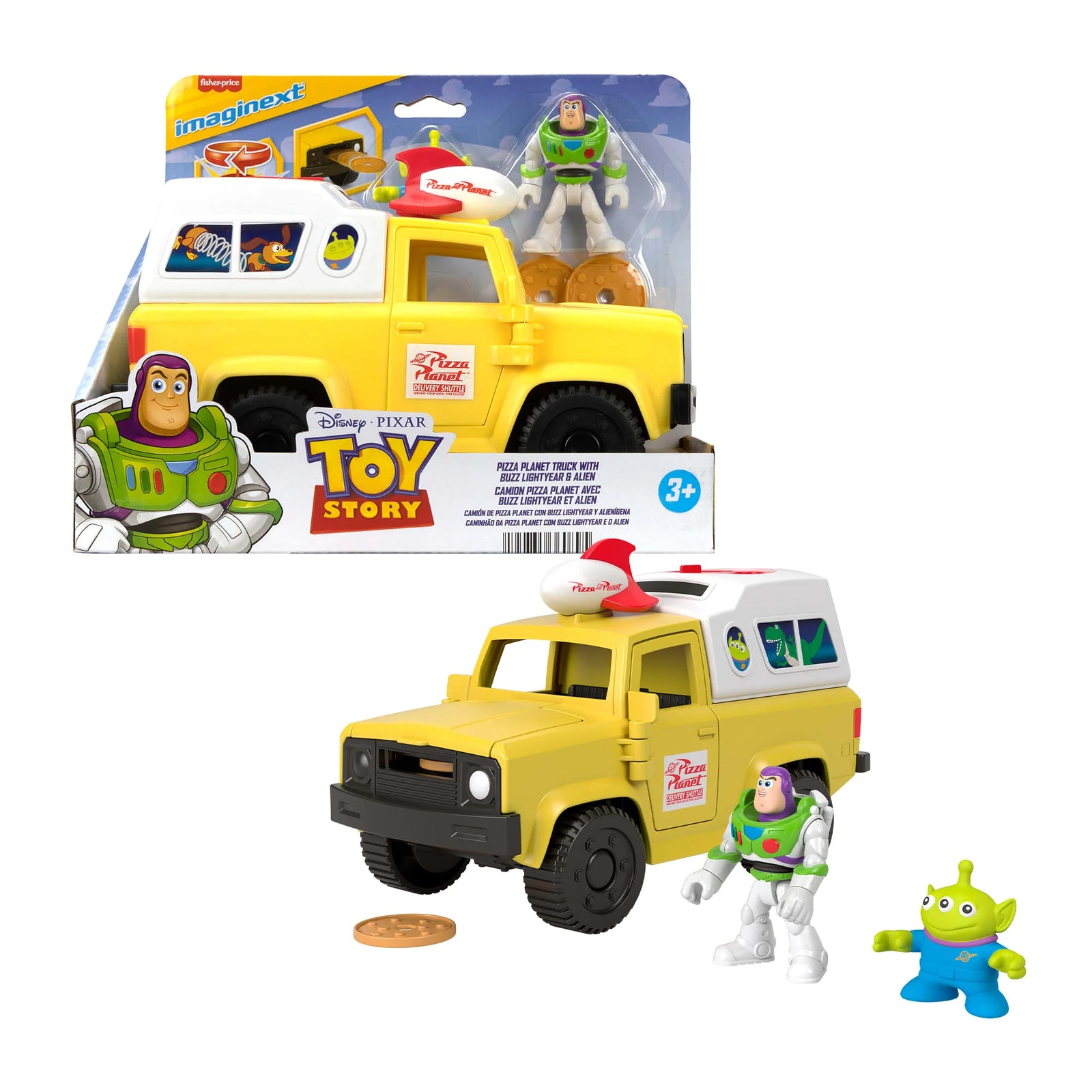 Imaginext Toy Story Pizza Planet Truck with Buzz Lightyear & Alien