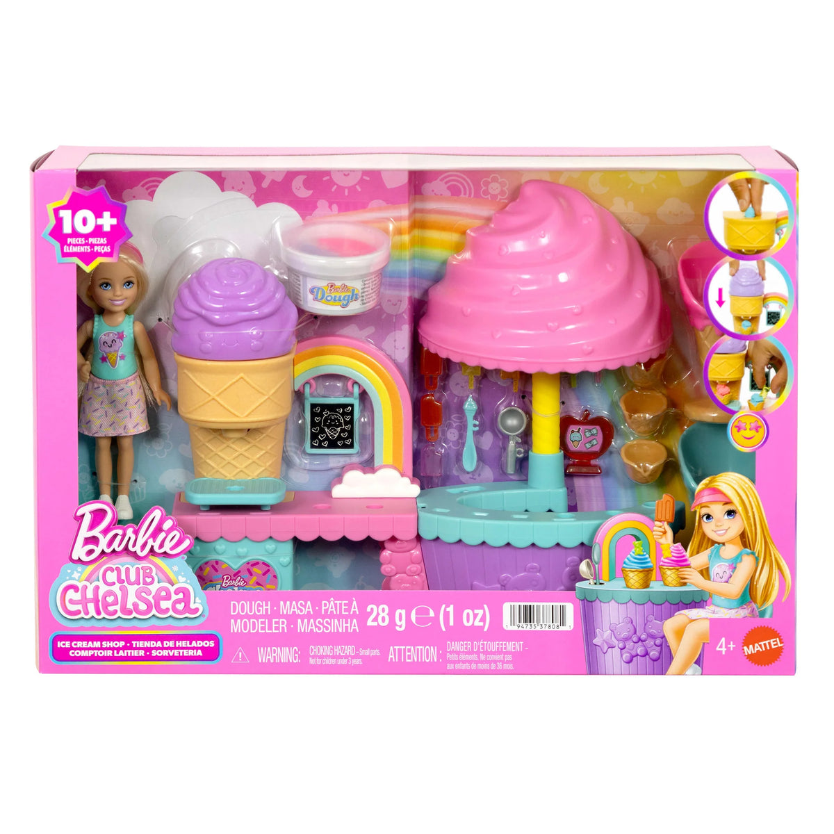 Barbie Club Chelsea Ice Cream Shop Dough Playset