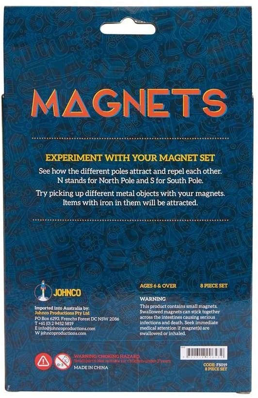 Johnco 8pce Magnet Set