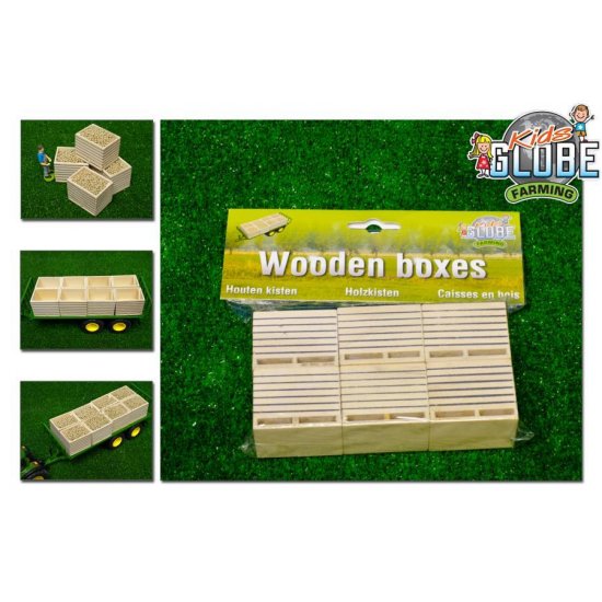 KIds Globe Wooden Pallets 6pk