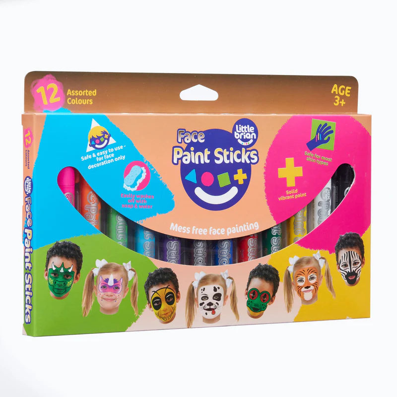 Little Brian Face Paint Sticks 12pk