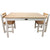 Little Boss Wooden Table and Chair Set - Rectangle White