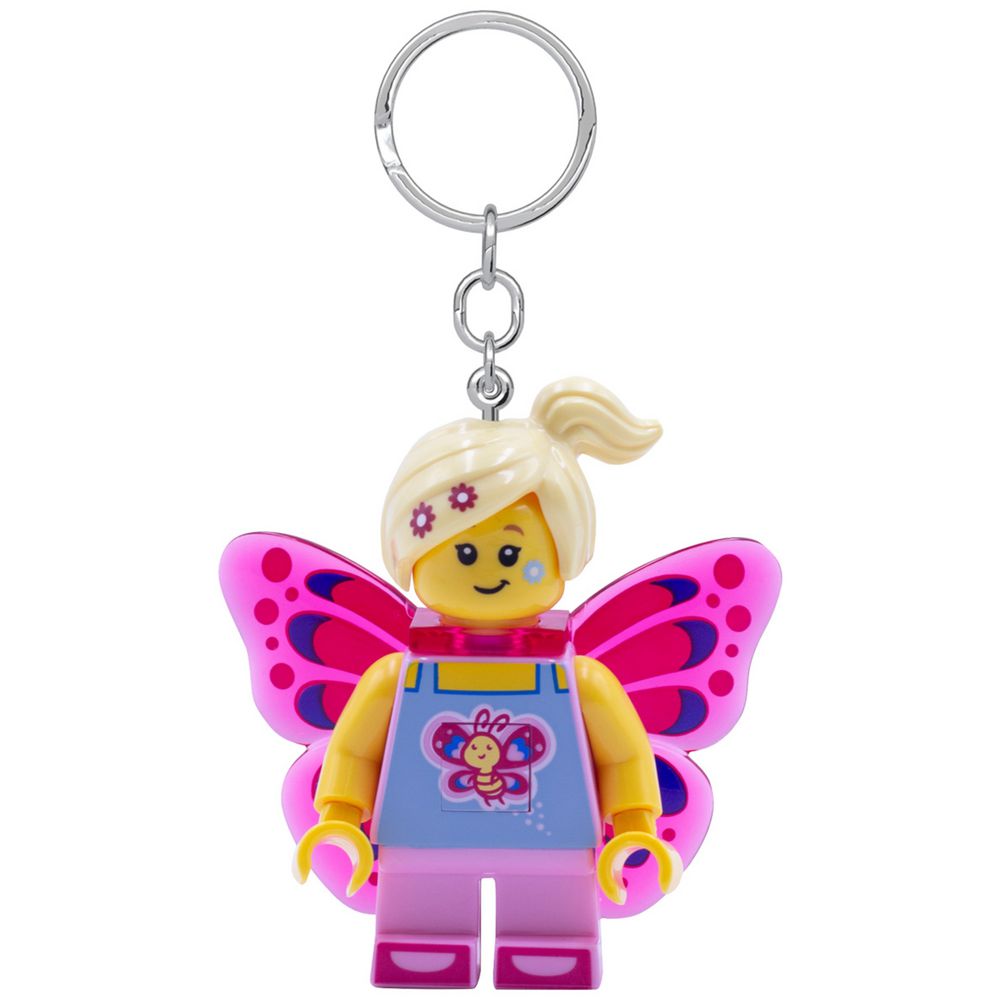 Lego Butterfly Girl Key Ring Light