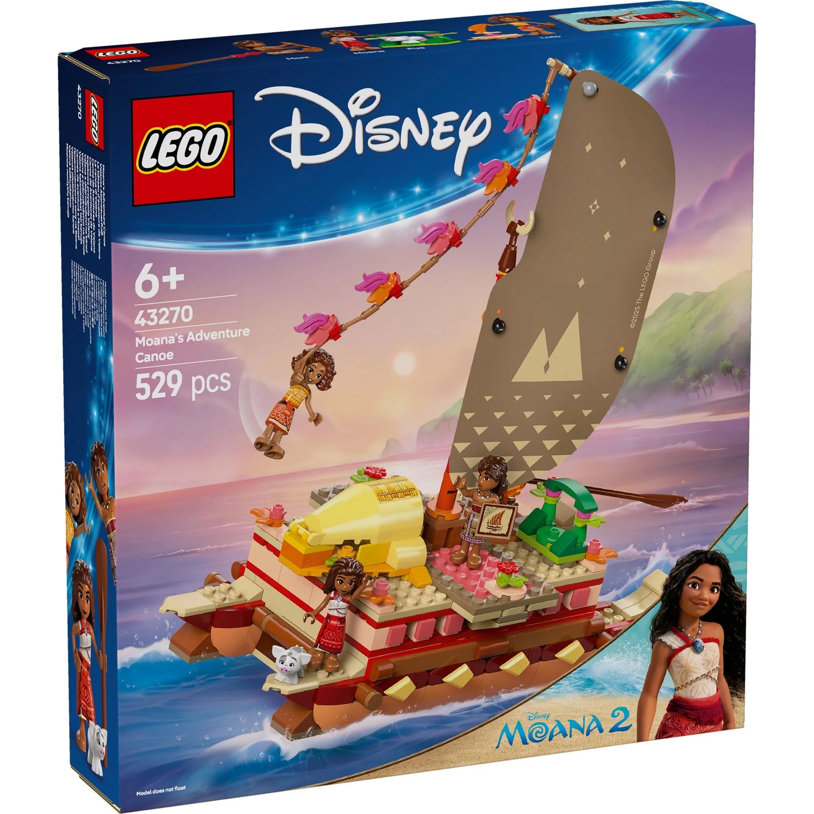 Lego 43270 Disney Moana's Adventure Canoe