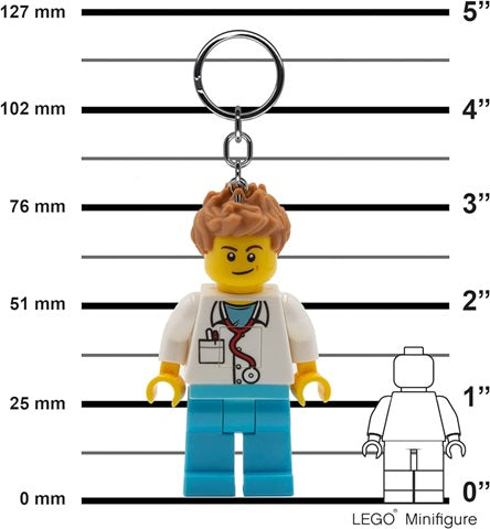 Lego Male Doctor Light Key Ring