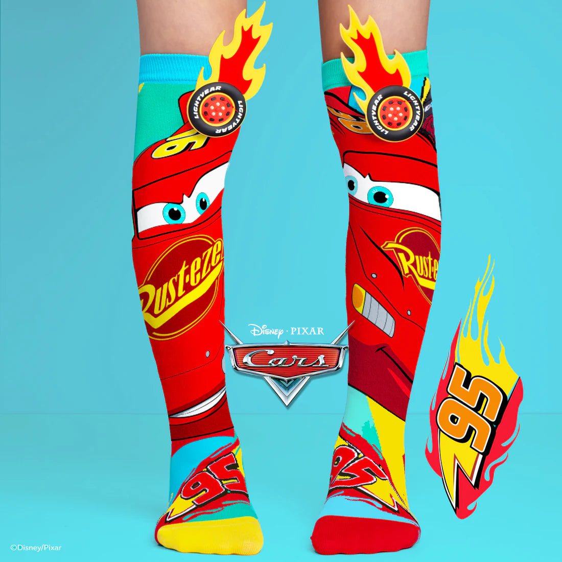 Mad Mia Socks Lightening McQueen Ages 6-99