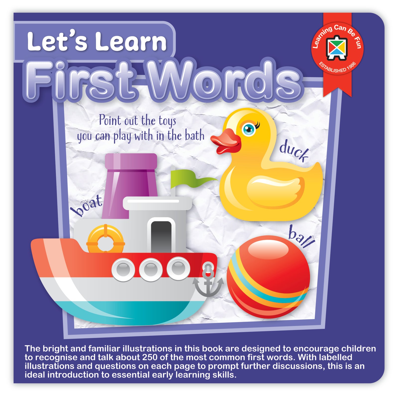 Board Book Lets Learn First Words