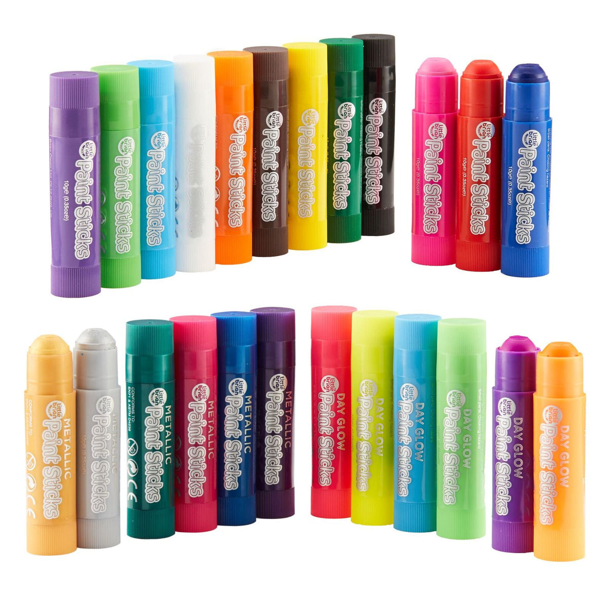 Little Brian Paint Sticks Assorted 24 Pack