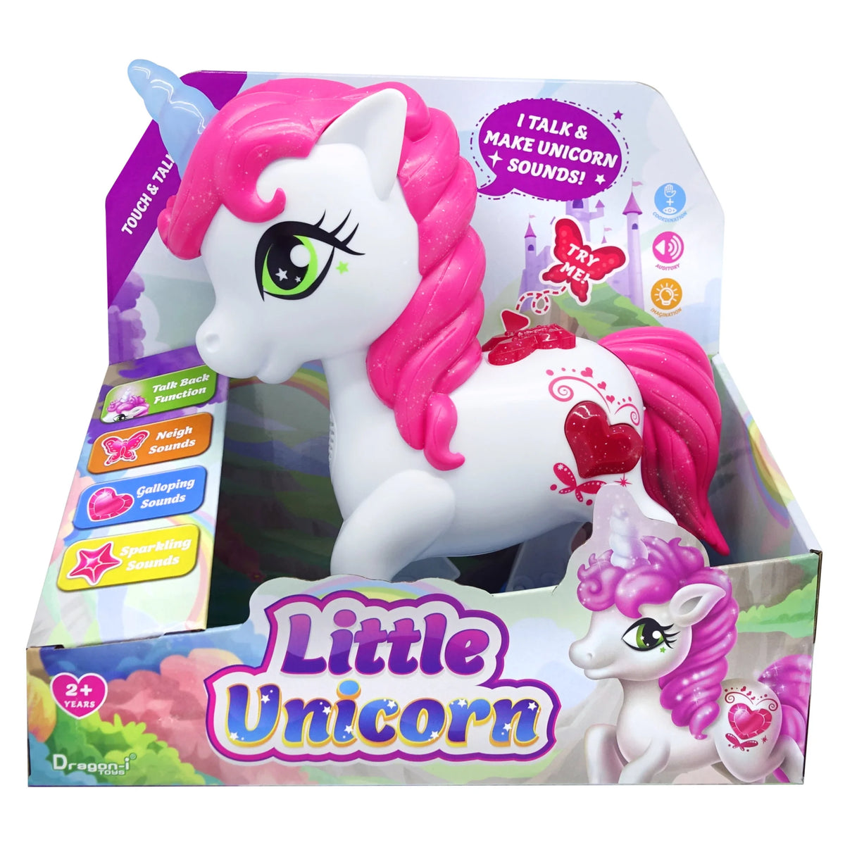 Little Unicorn Touch &amp; Talk Lights &amp; Sounds - Demo Batteries 3 AAA Included