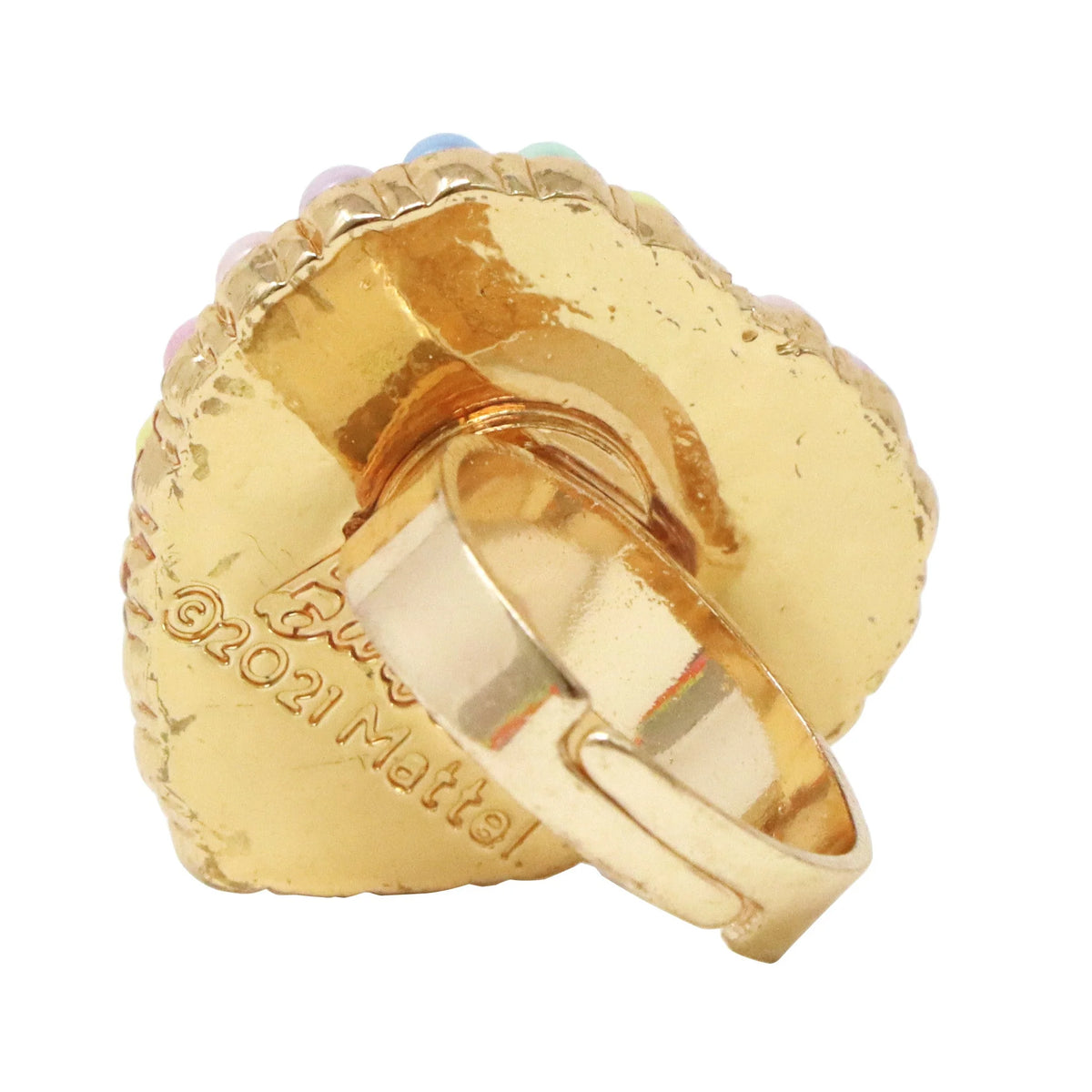 Barbie Rainbow Fantasy Pearl Heart Adjustable Ring