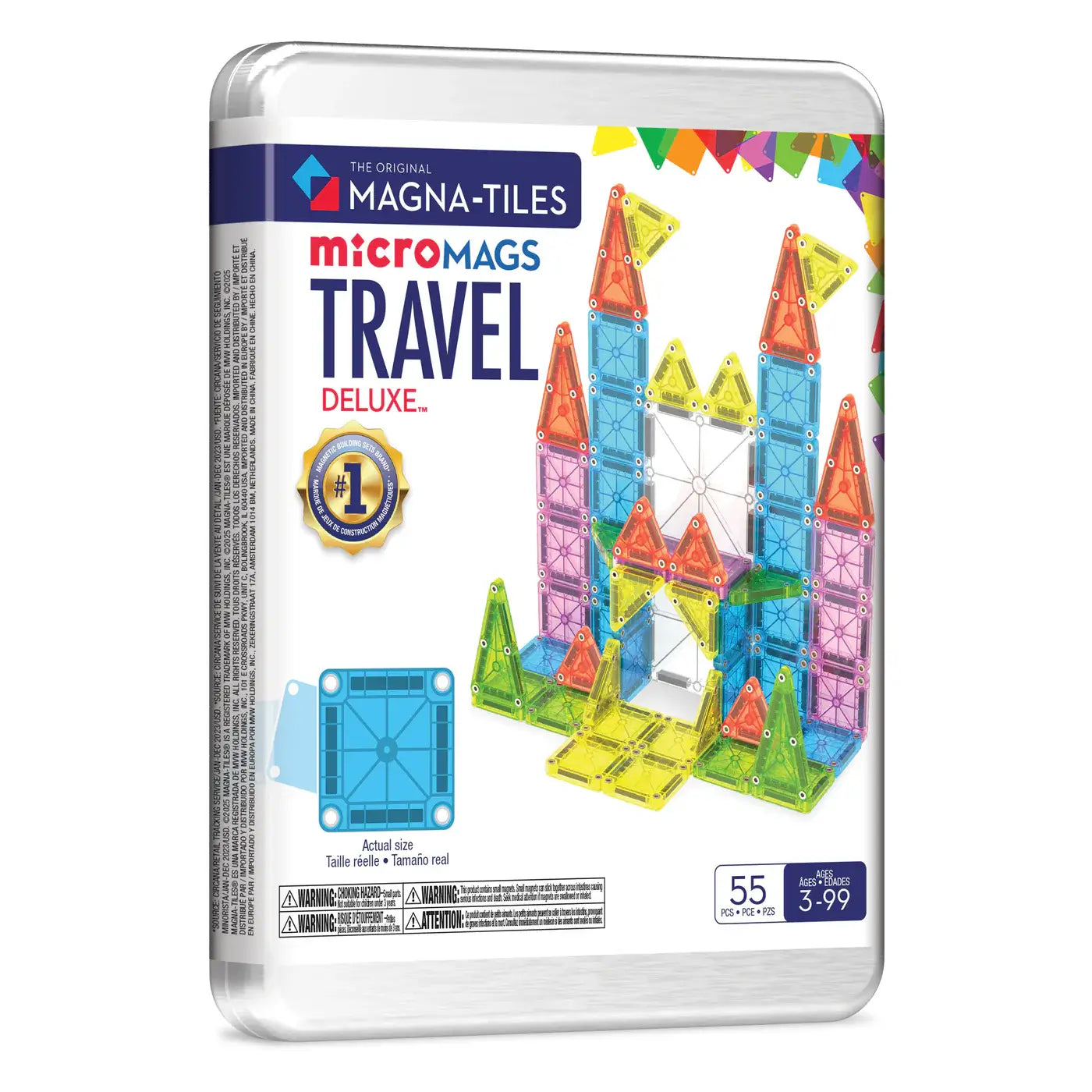 Magna Tiles MicroMags Travel Set Deluxe 55pc
