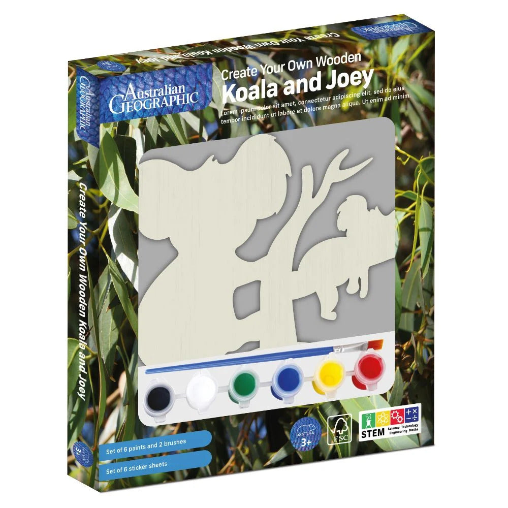 Australian Geographic Create Your Own Wooden - Koala & Joey