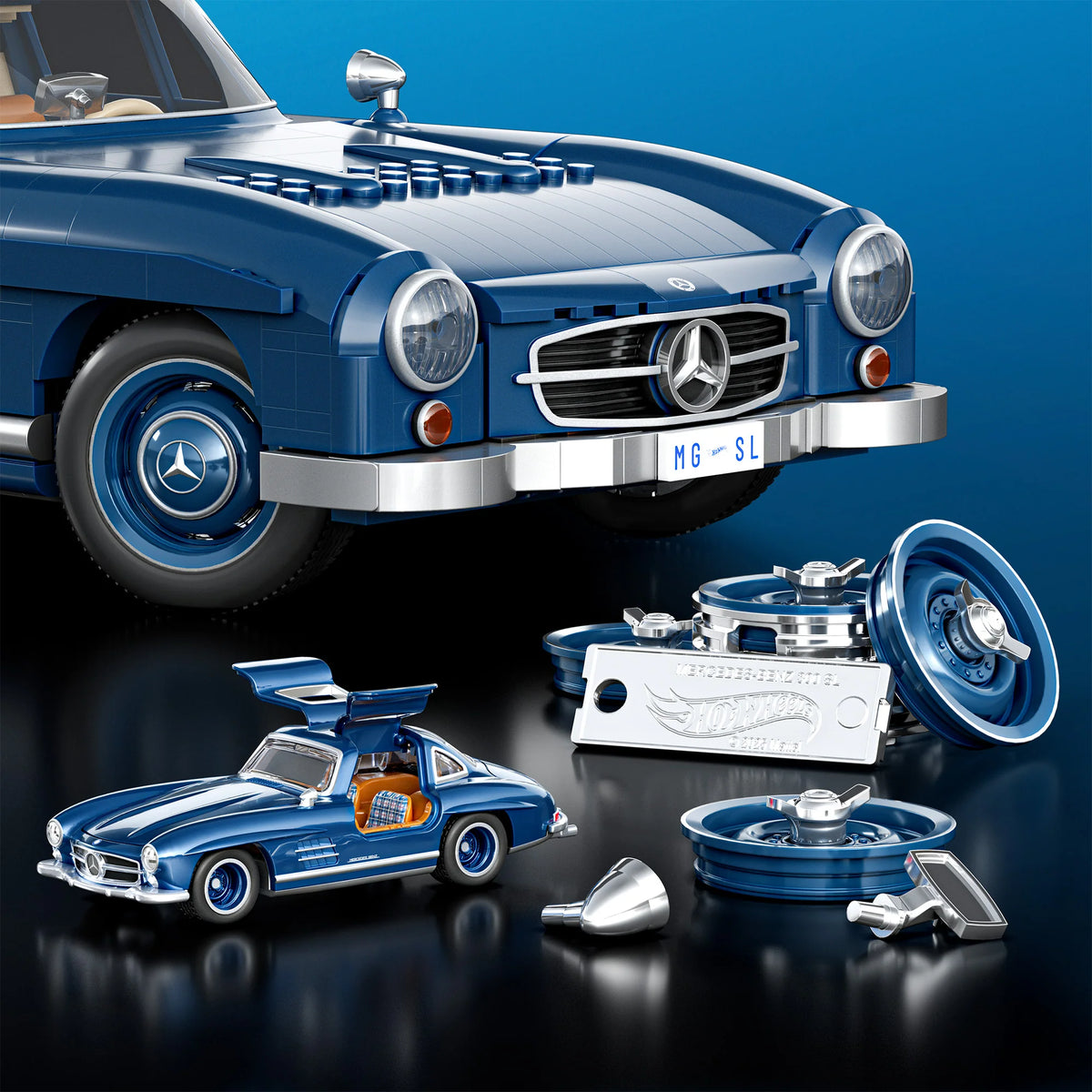Hot Wheels Brick Shop Mercedes-Benz 300SL