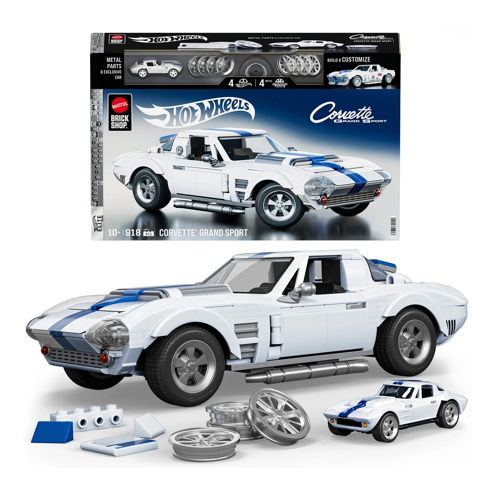 Hot Wheels Brick Shop Corvette Grand Sport