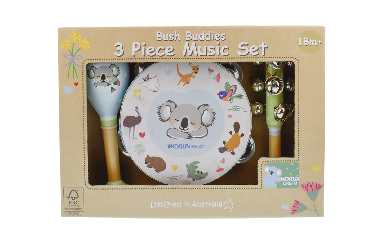 Bush Buddies 3 Piece Music Set - Australian Animals
