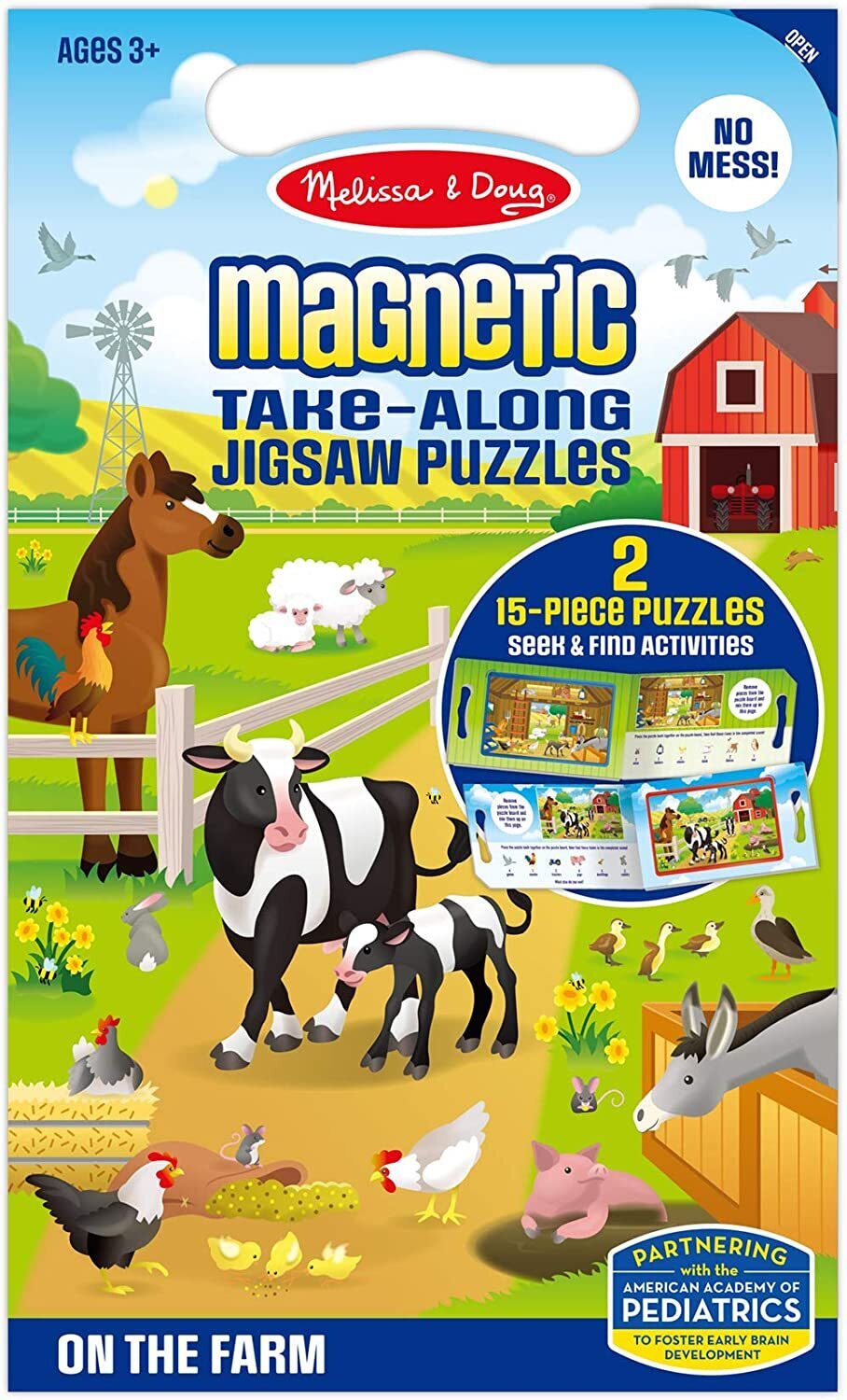 M&amp;D32830 Magnetic Take Along Jigsaw Puzzles - On The Farm