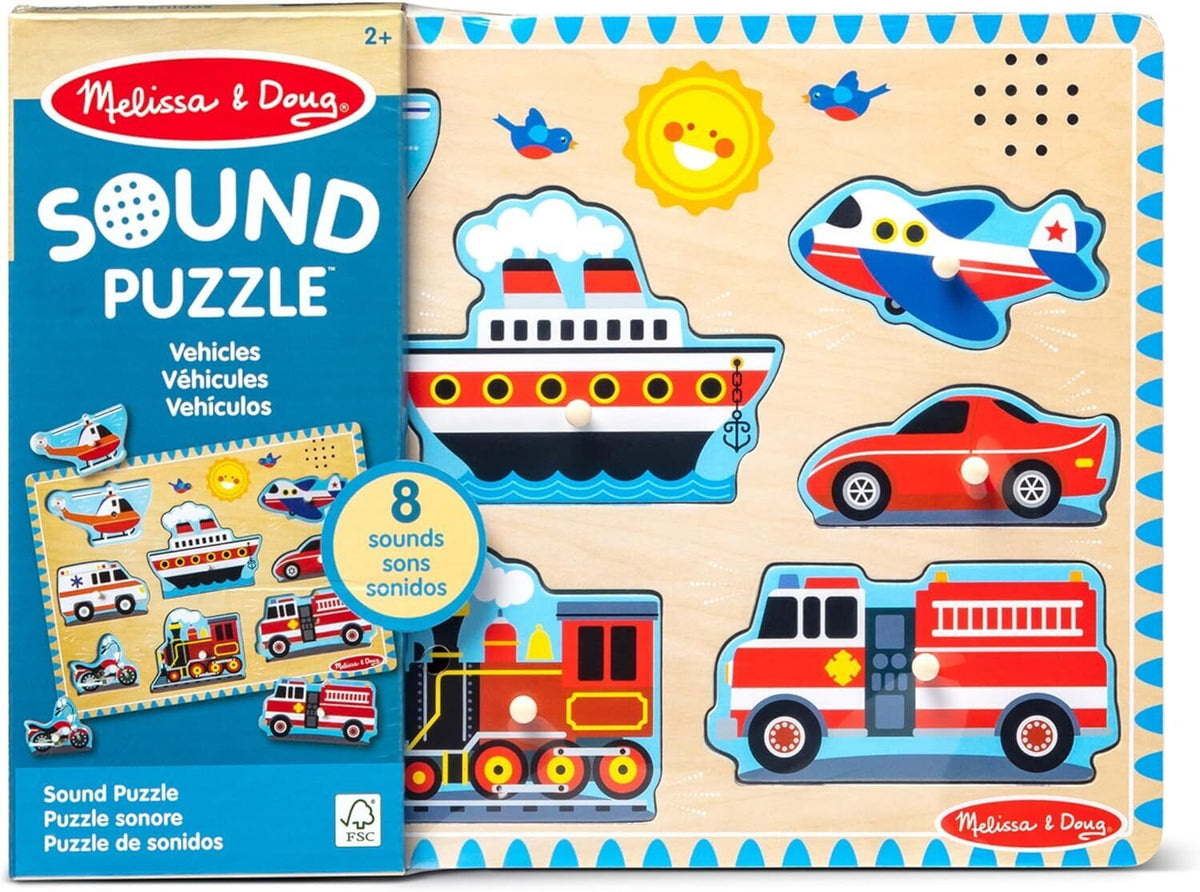 M&amp;D 73094 Vehicles Sound Puzzle