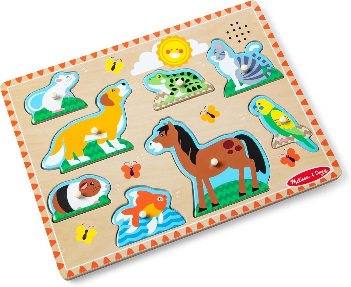 M&amp;D 73520 Pets Wood Sound Puzzle