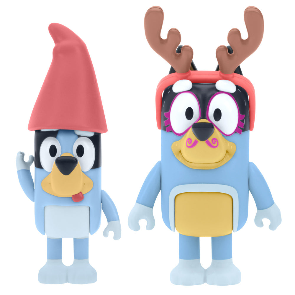Bluey Figures 2 Pack Series 8 Bluey and Bandit (Dad)