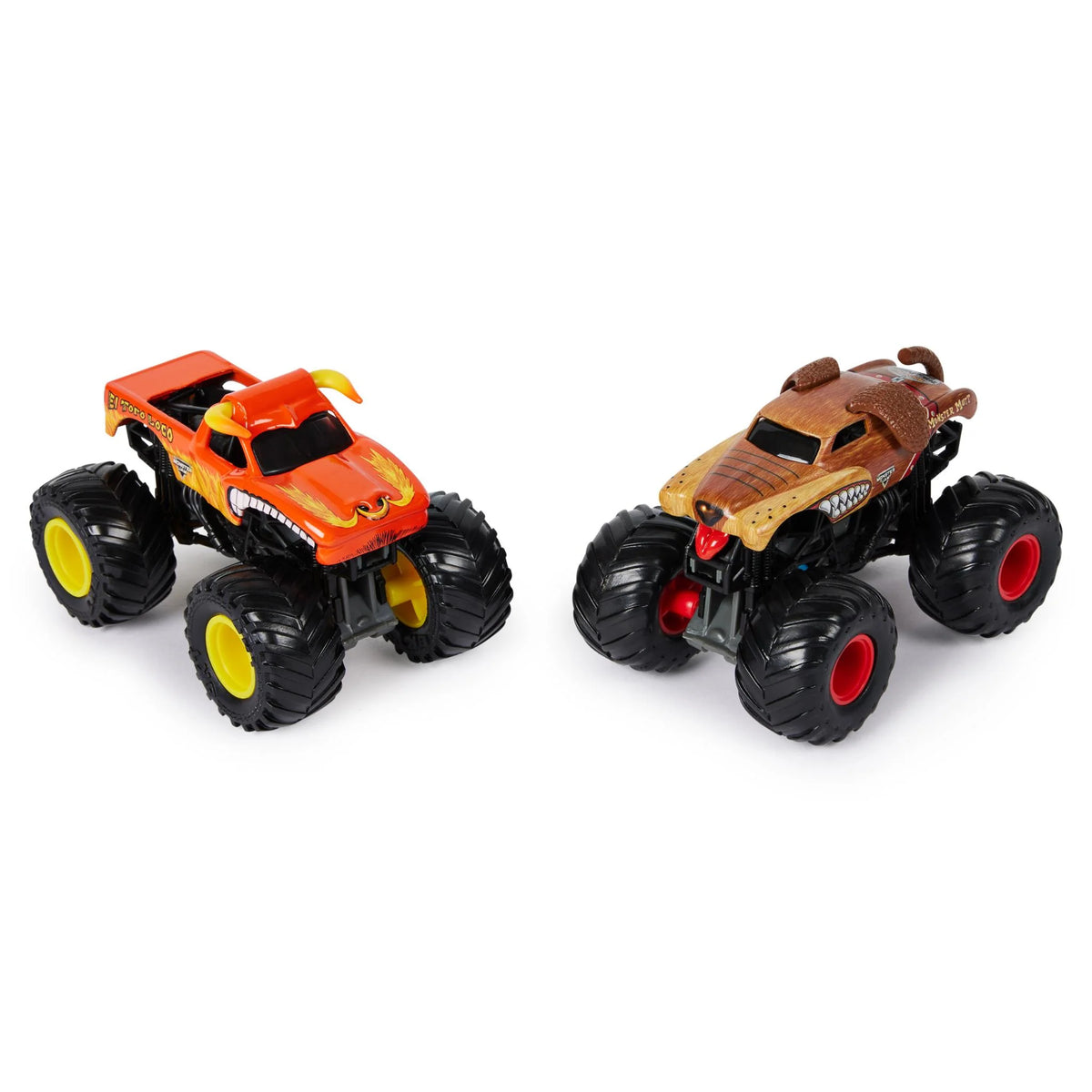 Monster Jam 1/64 2 Pack Vehicles El Toro Loco VS Monster Mutt