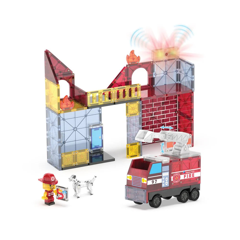 Magna-Tiles Fire Station 50 Piece Set