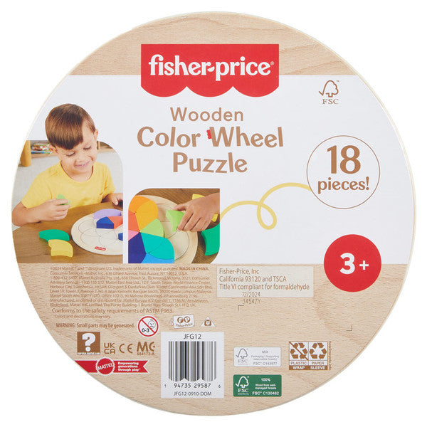 Fisher Price Wooden Colour Wheel Puzzle