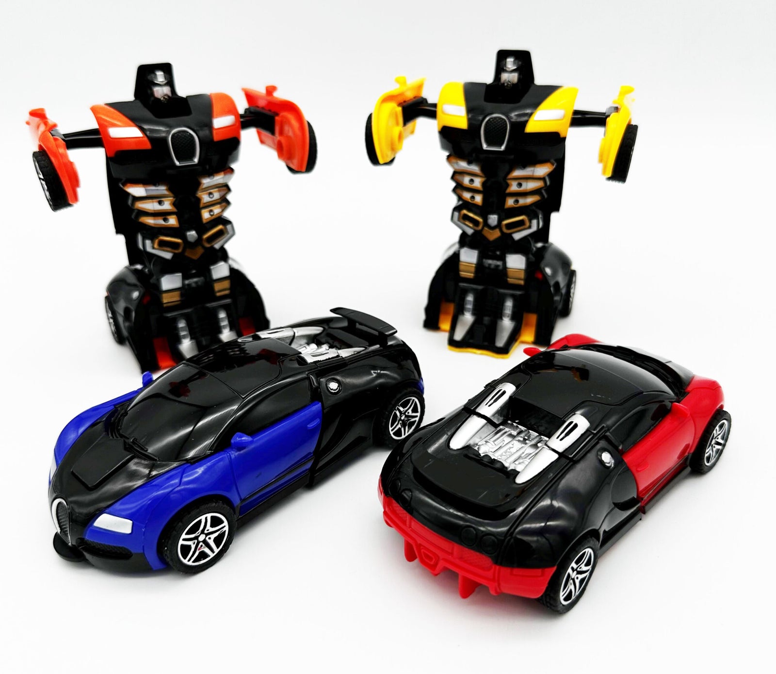 Bugatti Transforming Robot Car Assorted