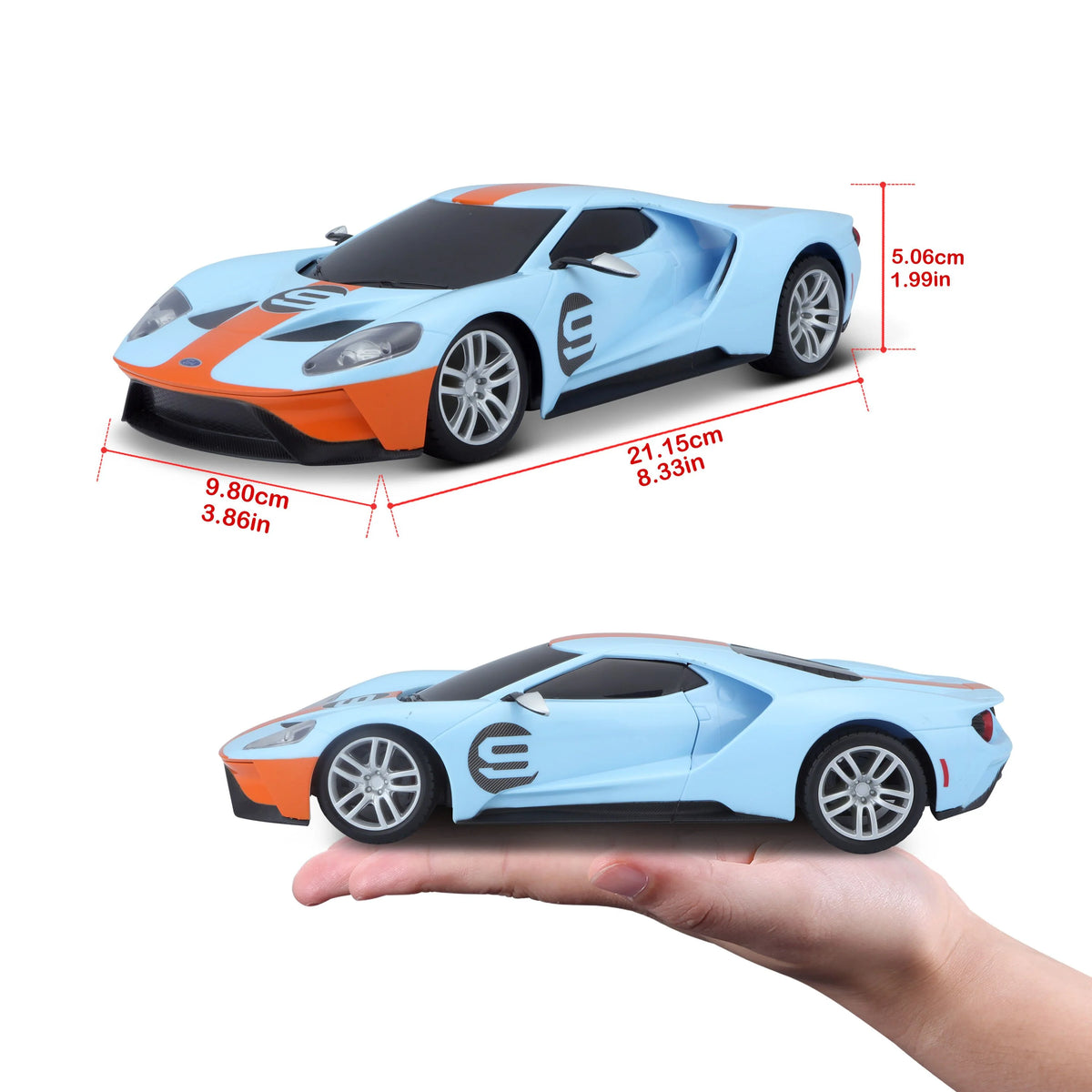 Maisto Tech 1/24 R/C  2019 Ford Gt- Req 2 AAA Batteries /USB Charge