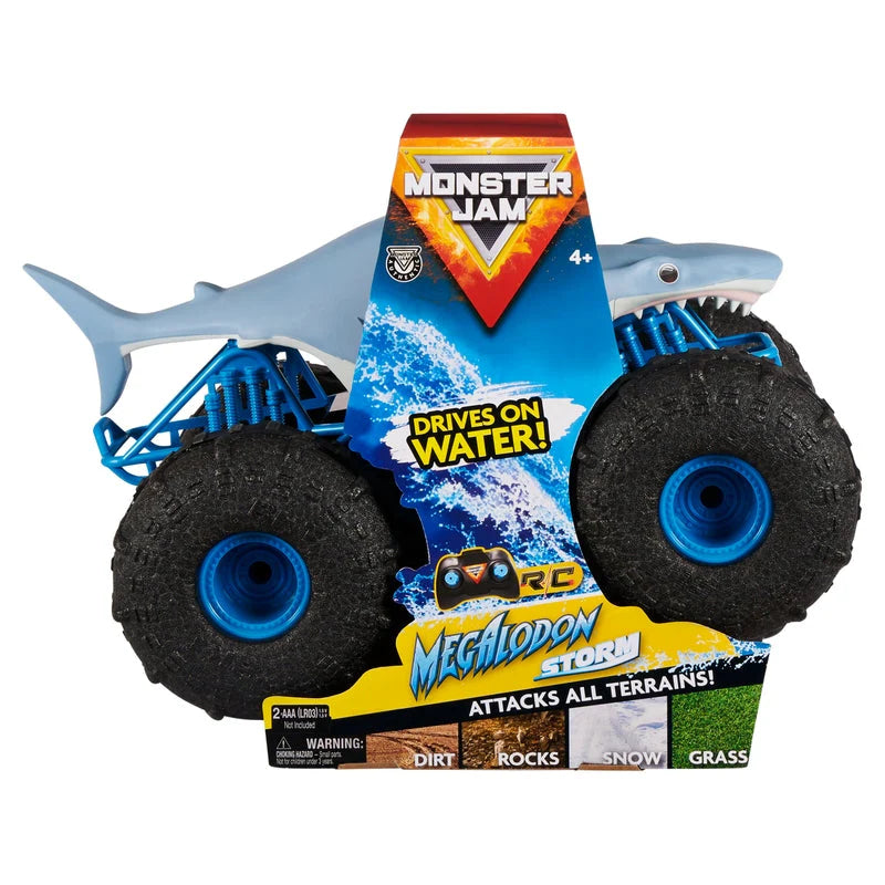 Monster Jam R/C Megalodon Storm Requires 2xAAA Batteries