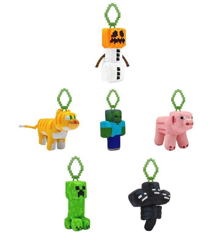 Minecraft Clip On Plush 13cm Assorted Characters