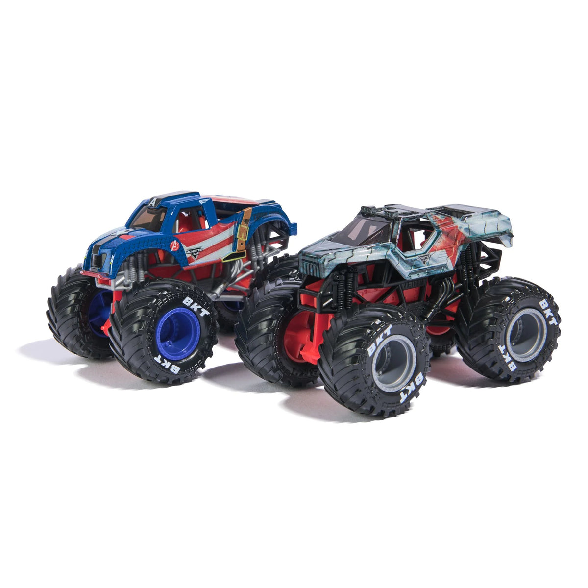 Monster Jam 1/64 Vehicles Marvel 2pk Captain America Vs Winter Soldier
