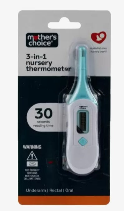 Mothers Choice 3-in-1 Nursery Thermometer