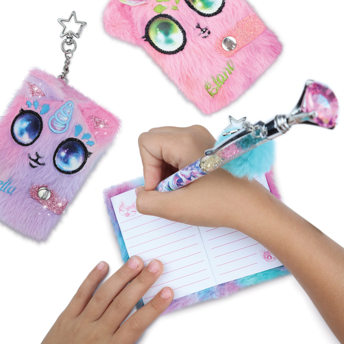 Nebulous Stars Fuzzy Mini Notebook Assorted
