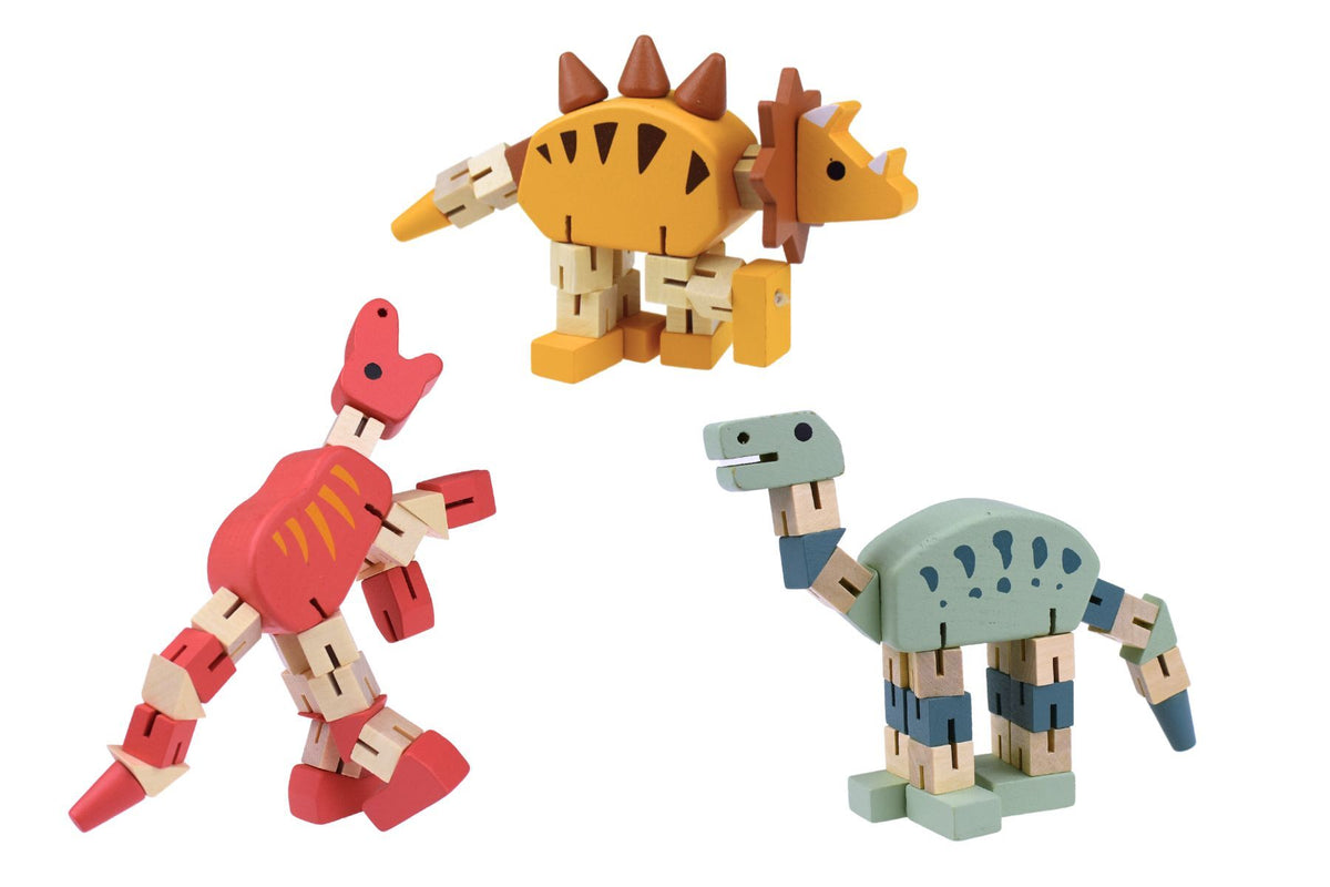 Kaper Kids Wooden Flexi Dinosaur Assorted