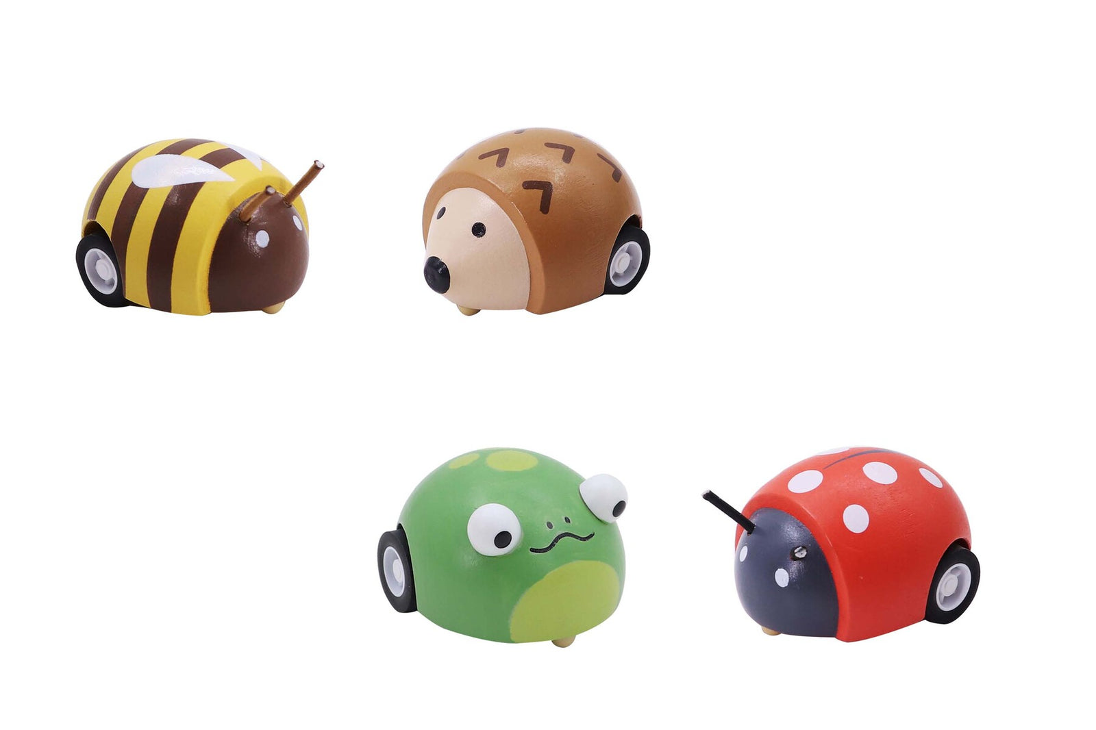 Wooden Pull Back Spring Insect Assorted