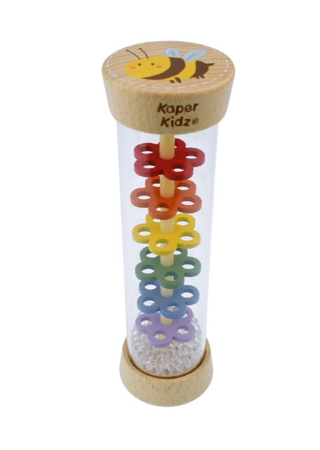 Kaper Kidz Wooden Bee Rainmaker Rattle