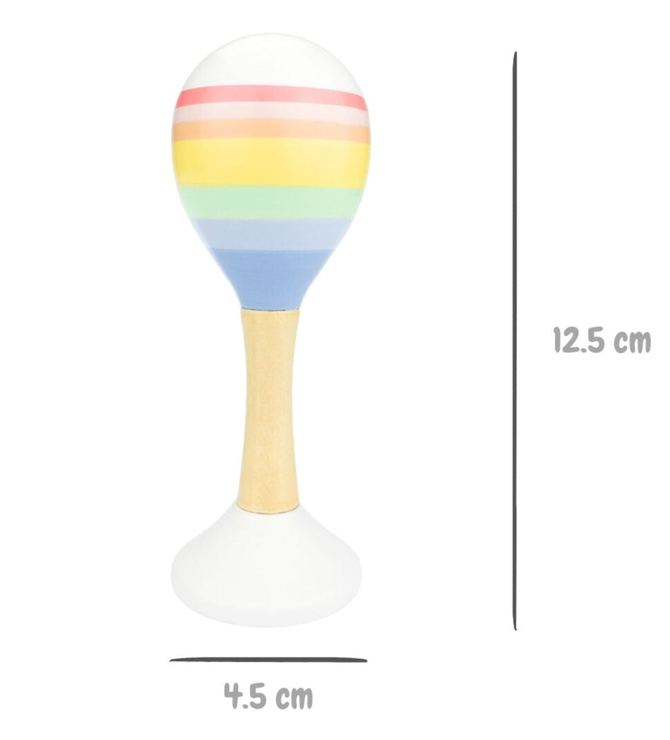 Koala Dream Rainbow Wooden Maraca Assorted