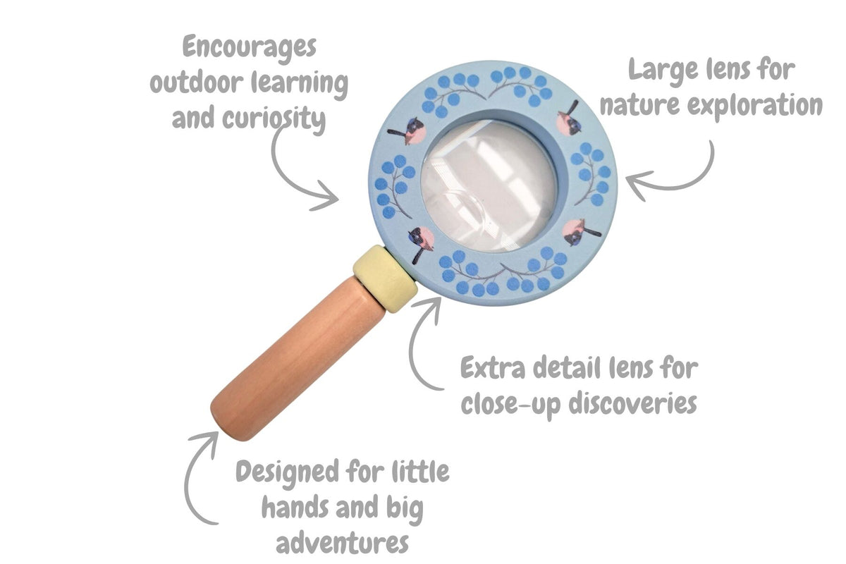Kaper Kidz Aussie Wildlife Magnifying Glass Mini Assorted Colours