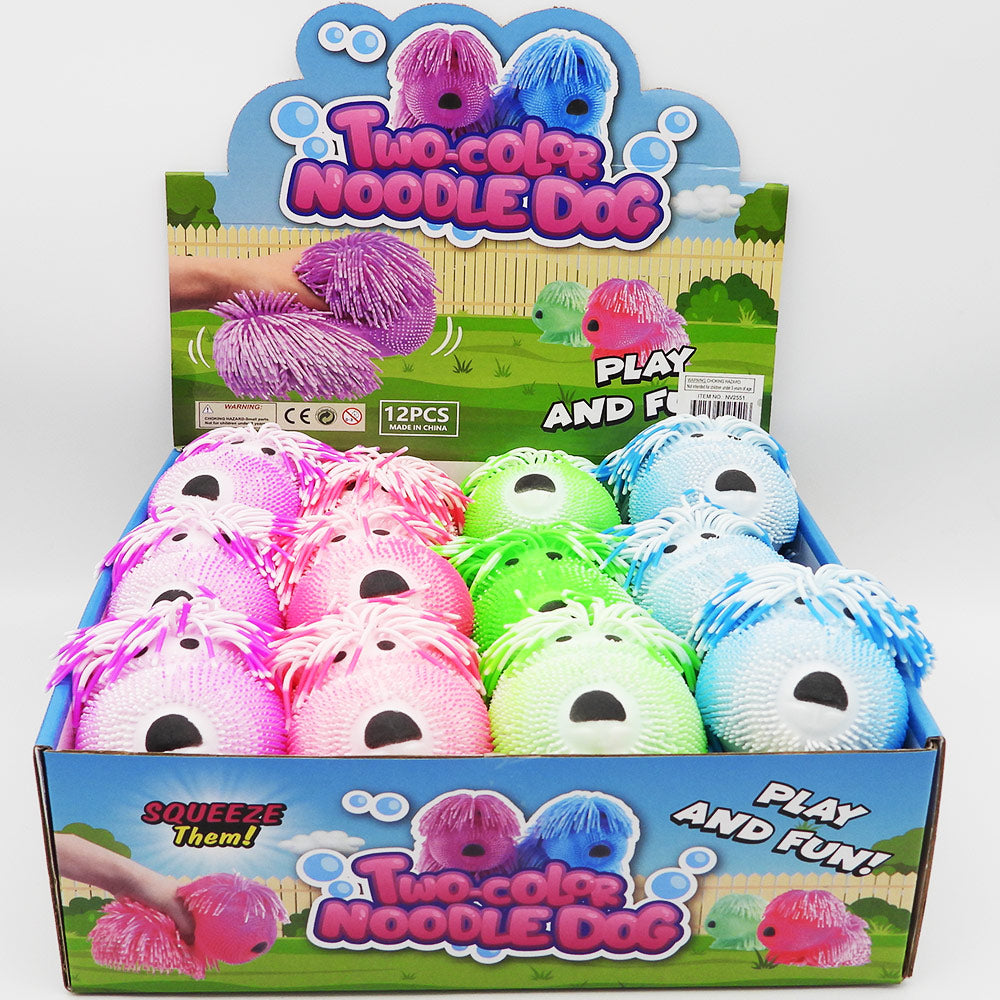Two Colour Noodle Dog Assorted 15cm