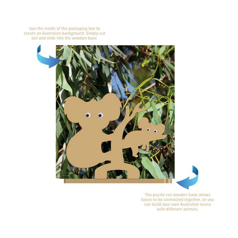 Australian Geographic Create Your Own Wooden - Koala &amp; Joey
