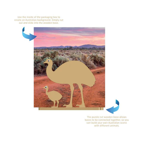 Australian Geographic Create Your Own Wooden - Emu &amp; Chick
