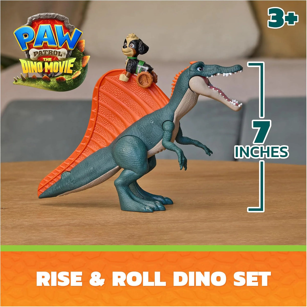 Paw Patrol The Dino Movie Rise &amp; Roll Dino Set