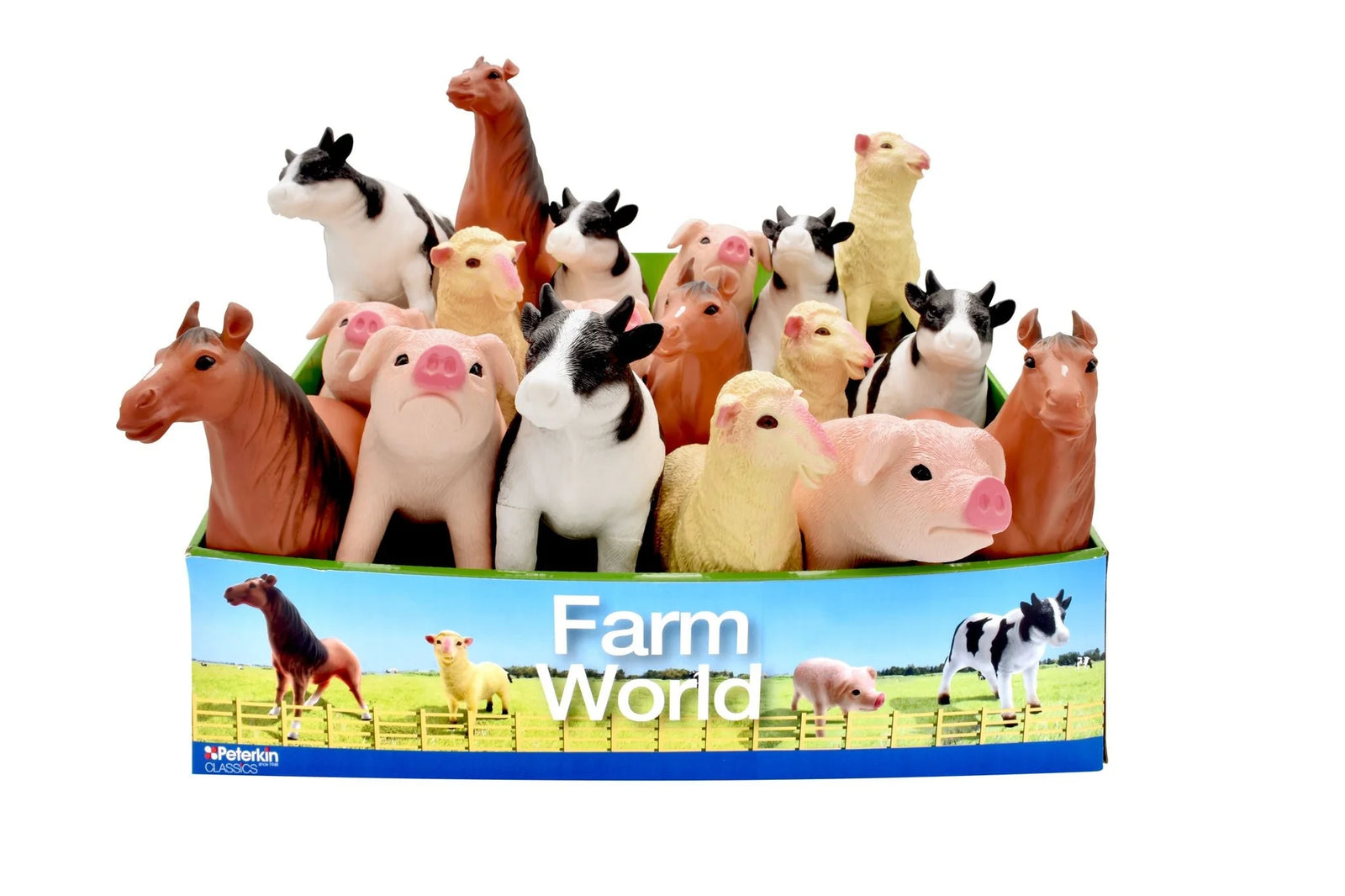 Peterkin Soft Touch Farm World Animals Assorted