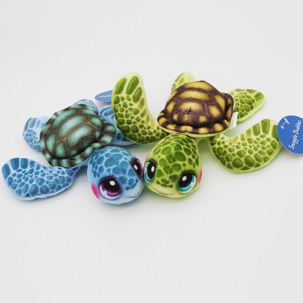 Shining Turtle Plush Blue or Green 16cm