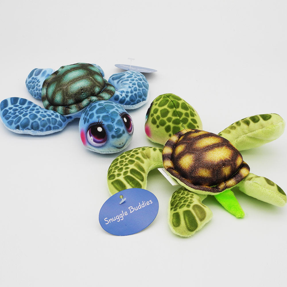 Shining Turtle Plush Blue or Green16cm