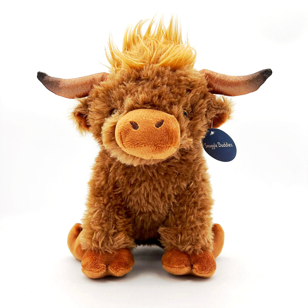 Brown Highland Cow 23cm Plush