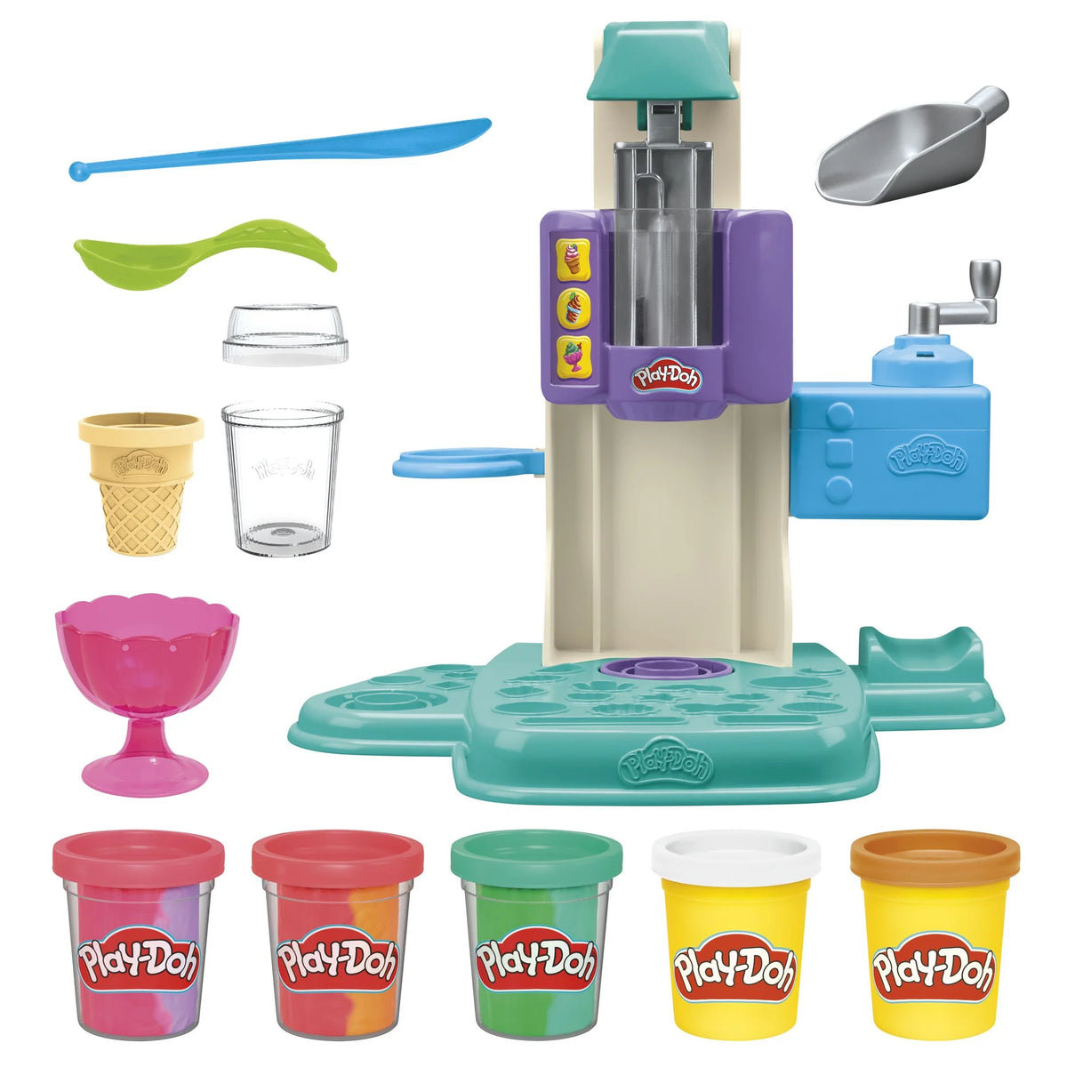 Play Doh Rainbow Swirl Ice Cream Playset