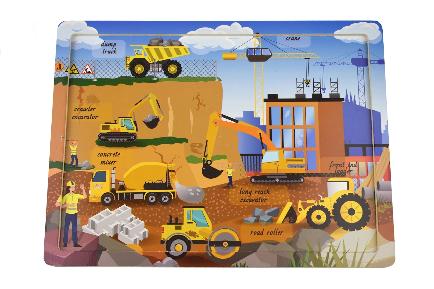 Koala Dream Construction Site 24pc Wooden Puzzle
