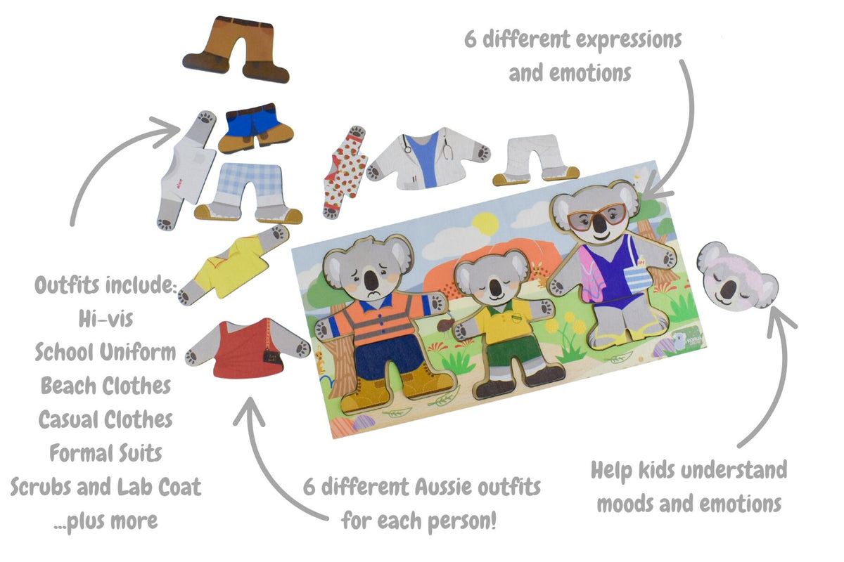 Koala Dream Bush Buddies Dressing Koala Family